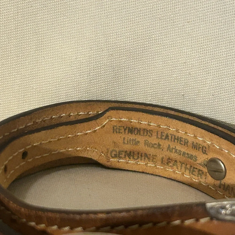 Johnson And Held Belt Buckle End of the Trail Design Native American/ Belt 26